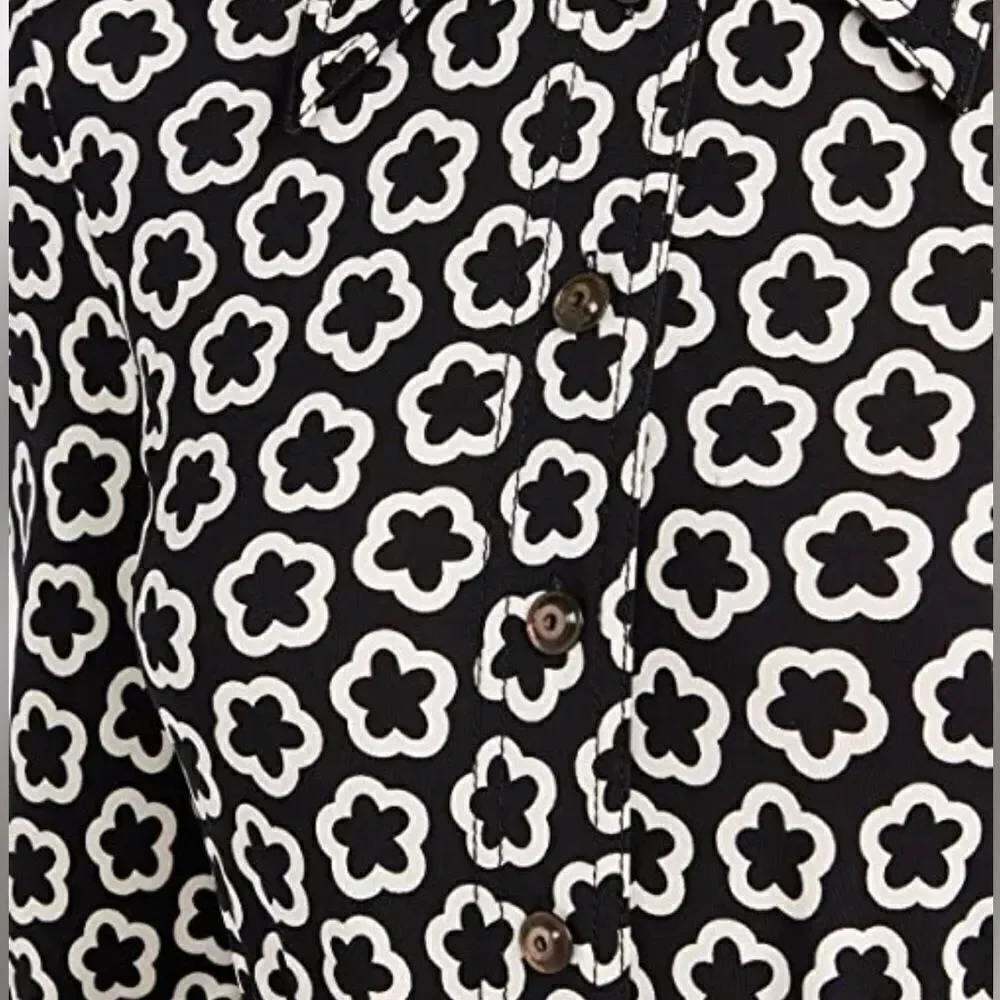Tory Burch floral-print midi shirtdress size 12